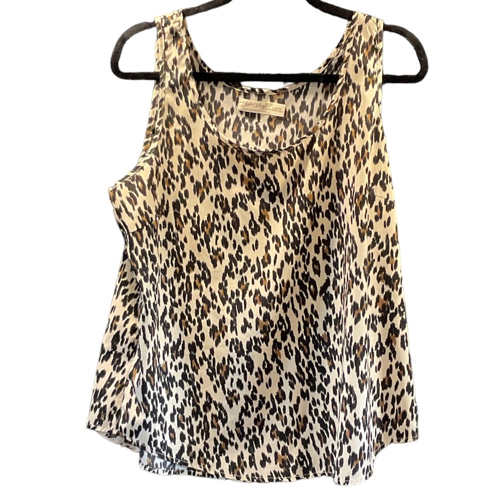 2 Faded Glory Tanks Size L Large Printed